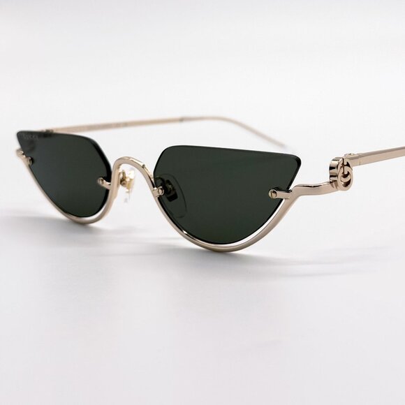 NEW GUCCI SUNGLASSES GOLD WOMEN CAT EYE EYEWEAR GUCCI GG1603S 001 main image 4
